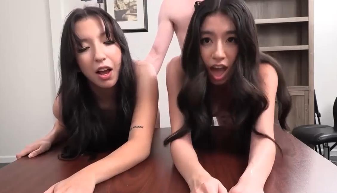 Maria And Camila, Twin Teens Back Room Casting Couch